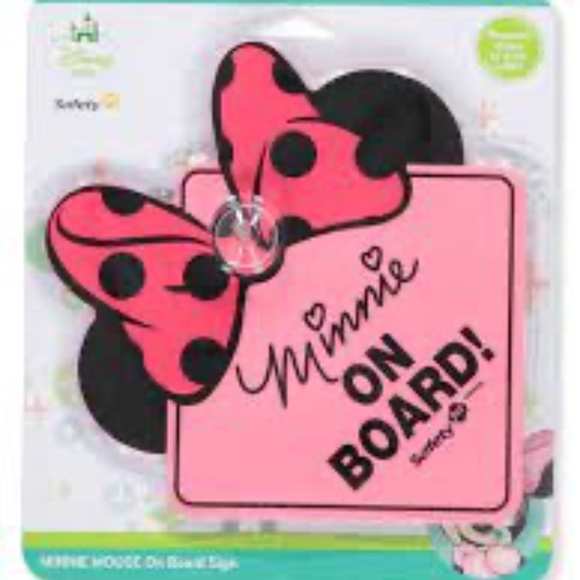 Disney Baby Minnie Mouse On Board Sign - Picture 1 of 4